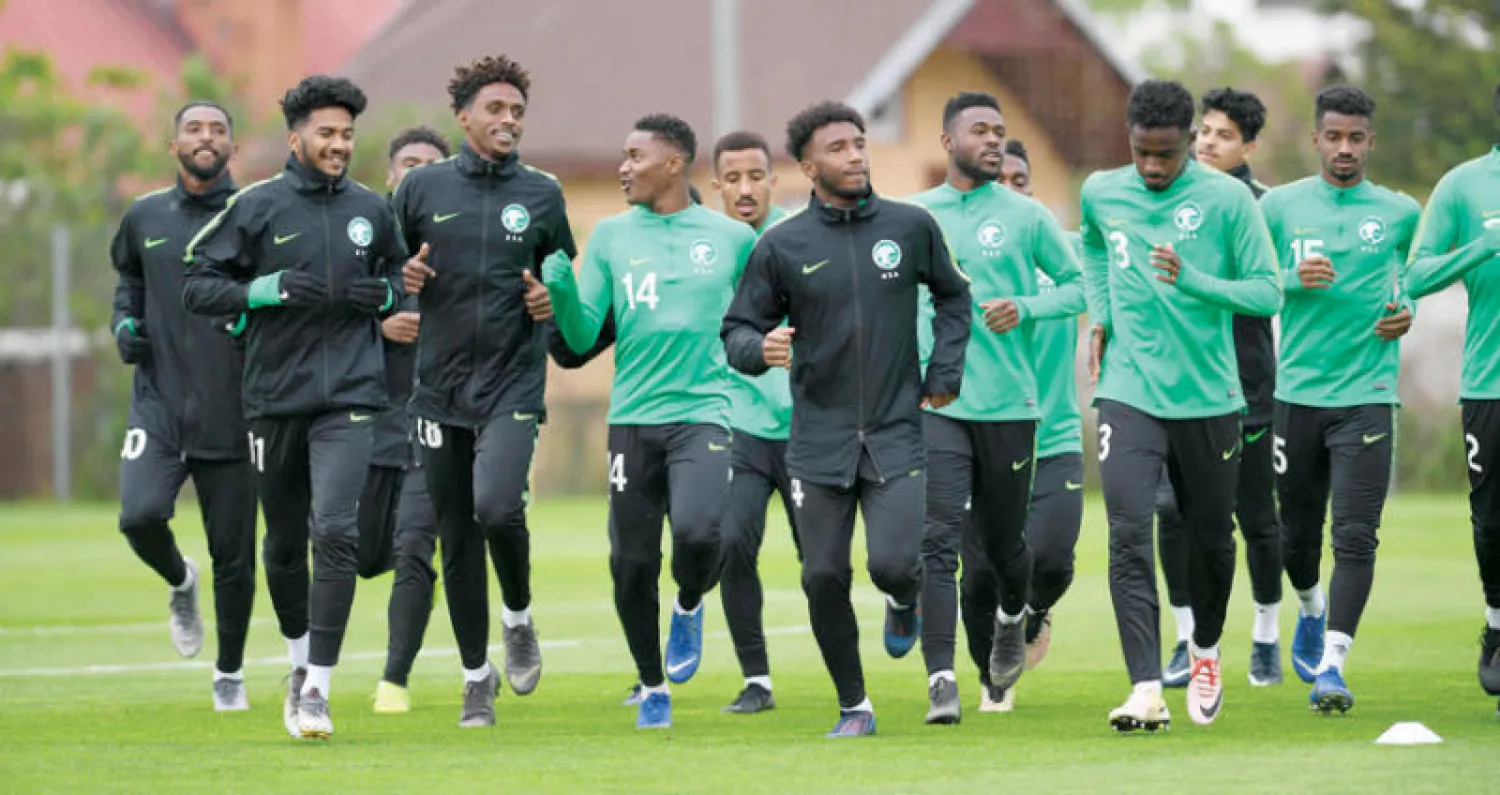 من استعدادات الأخضر الشاب لمباراة فرنسا اليوم (تصوير: علي خمج)