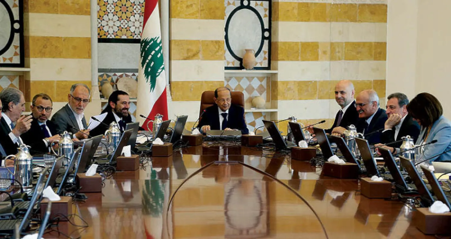 من اجتماع مجلس الوزراء في قصر بعبدا أمس (دالاتي ونهرا)