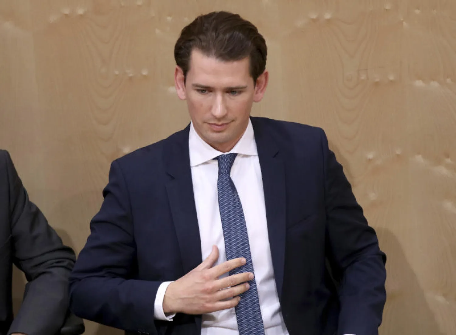 المستشار النمساوي سيباستيان كورتس في البرلمان (أ. ب)