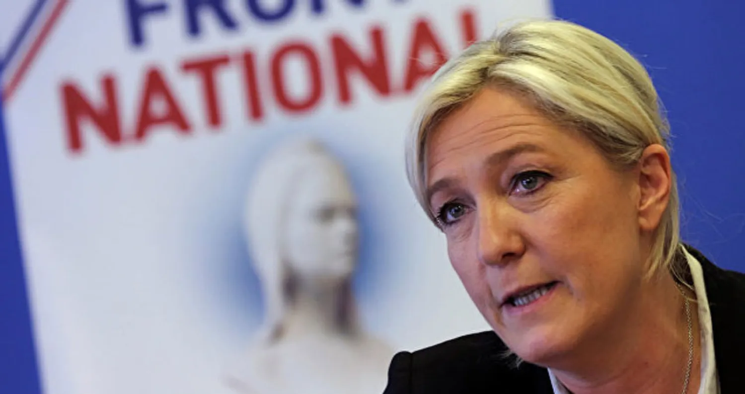لوبان زعيمة اليمين الفرنسي.
