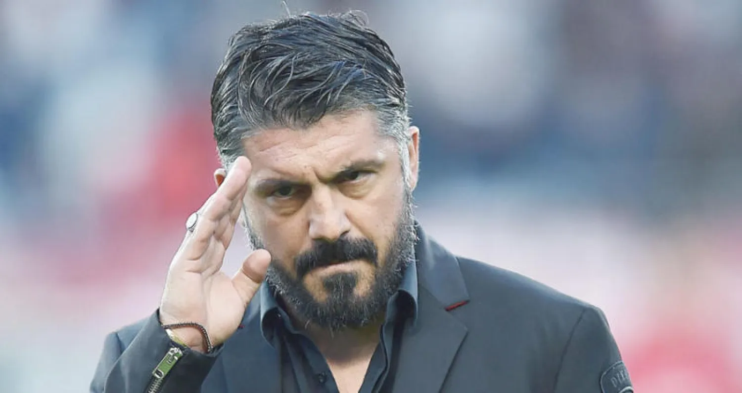 غاتوزو سيرحل عن ميلان اليوم (إ.ب.أ)