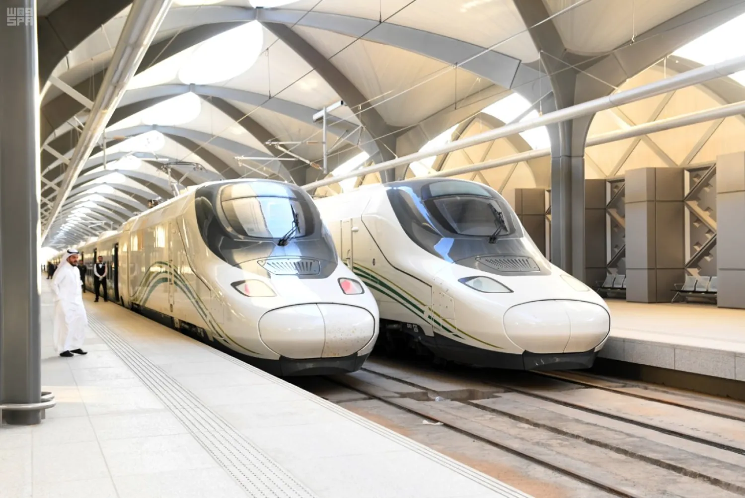 Haramain High Speed Railway in Saudi Arabia. (SPA)