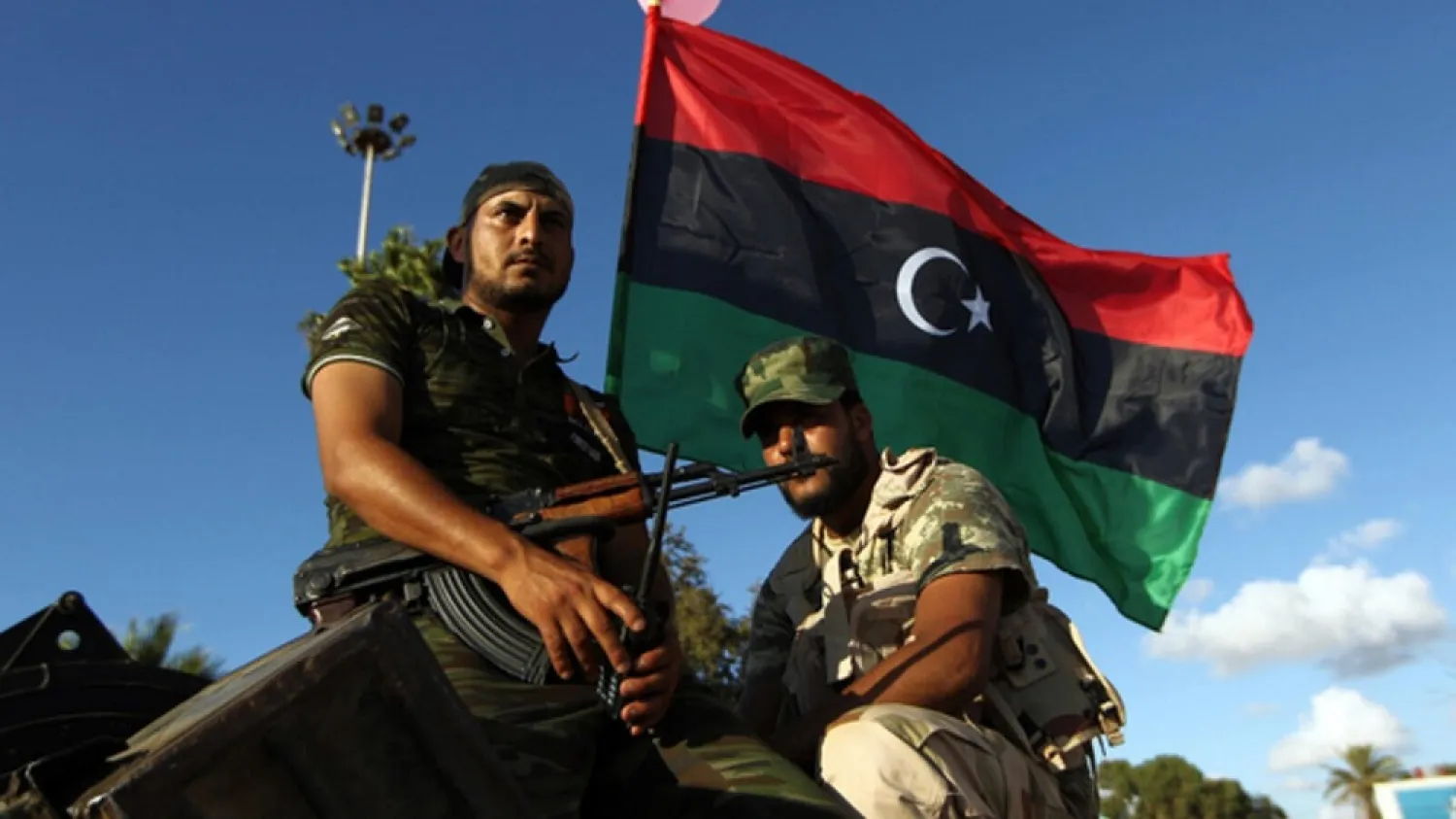 Forces loyal to the Libyan National Army. (AFP)