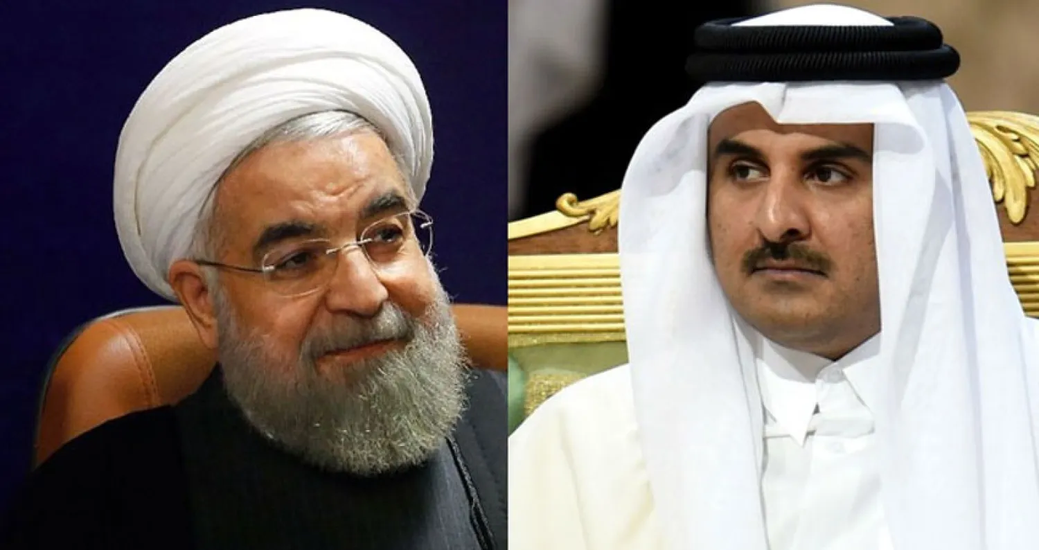 الشيخ تميم و حسن روحاني