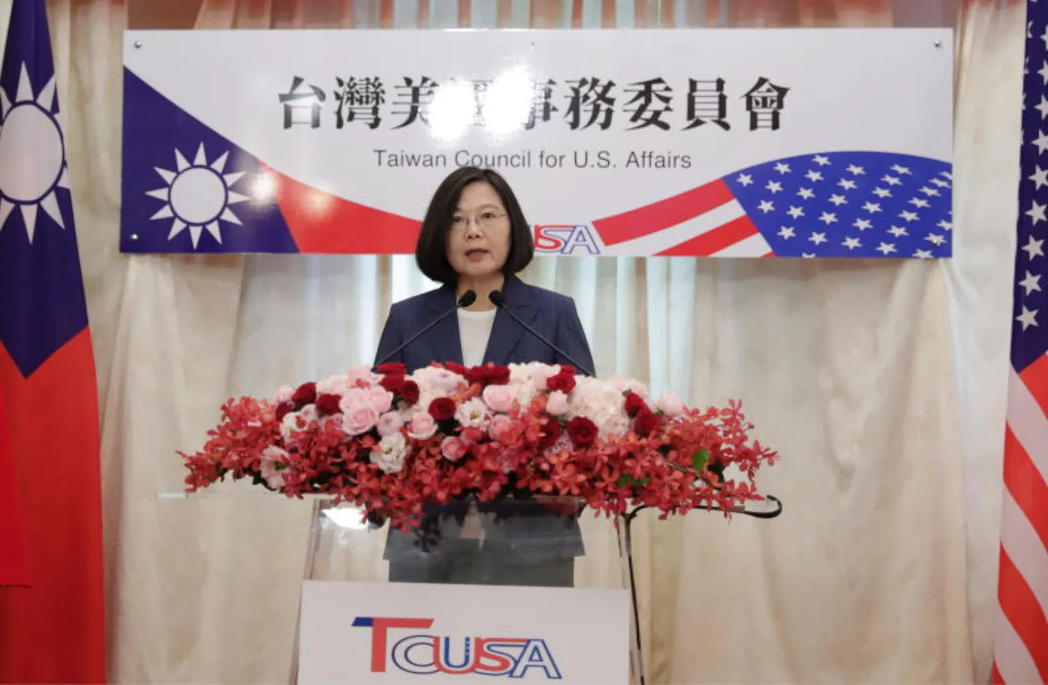 الرئيسة التايوانية تساي إينغ-وين (إ. ب. أ)