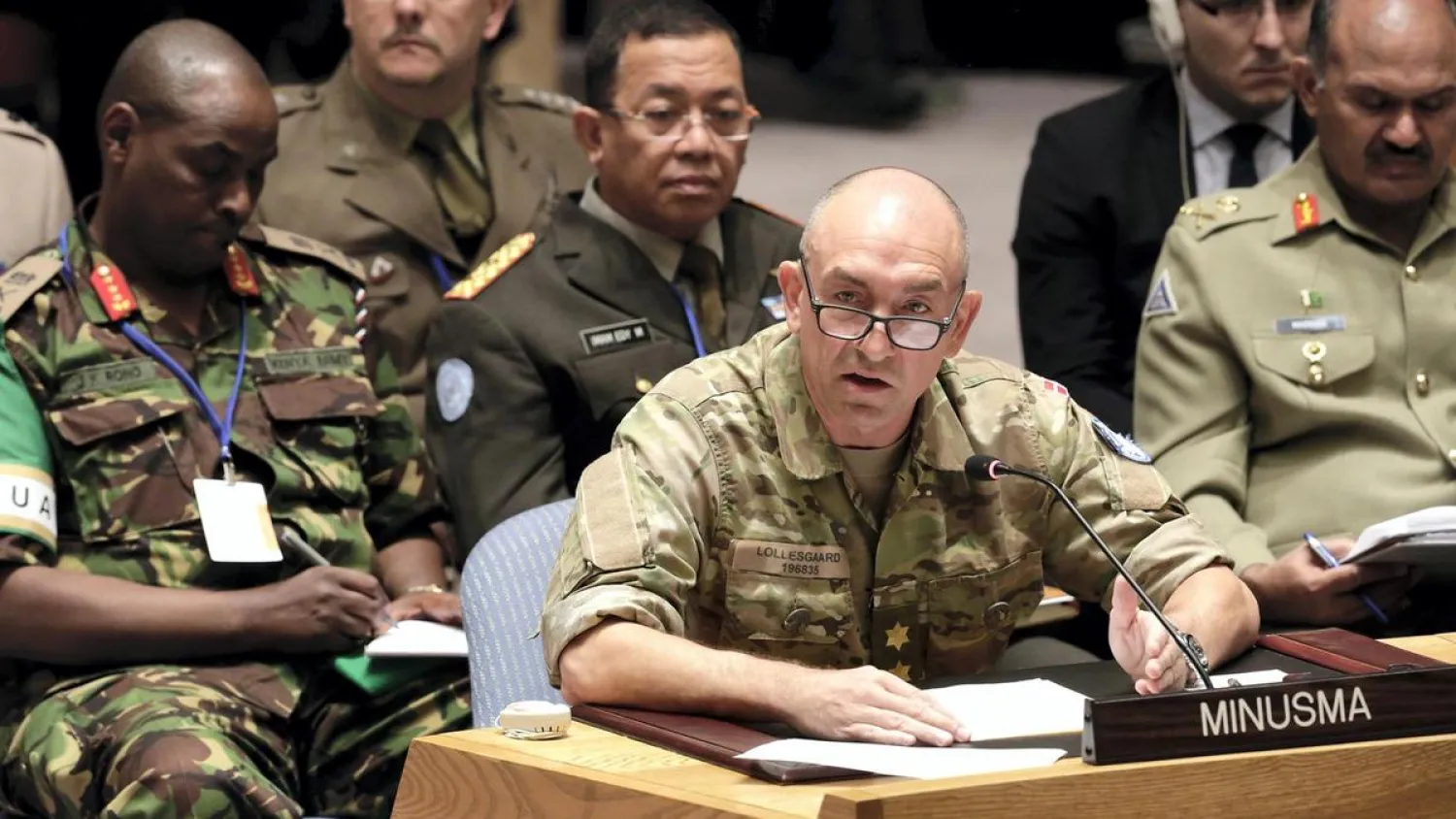 Michael Lollesgaard briefs the Security Council at its meeting on Mali UN peacekeeping operations. UN Photo
