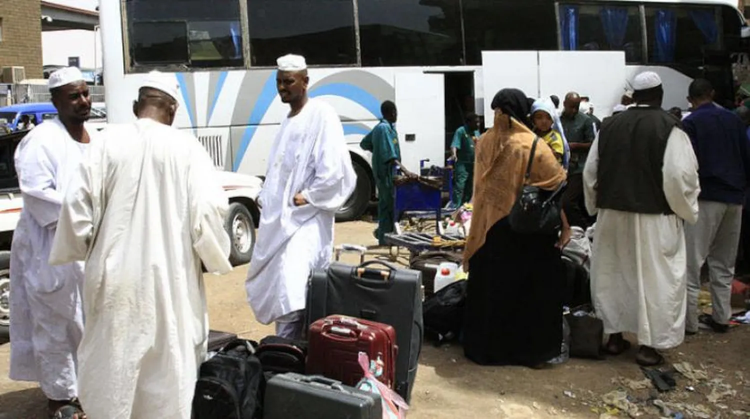 Sudanese citizens at a travel terminal in Khartoum after the suspension of civil disobedience (AFP)