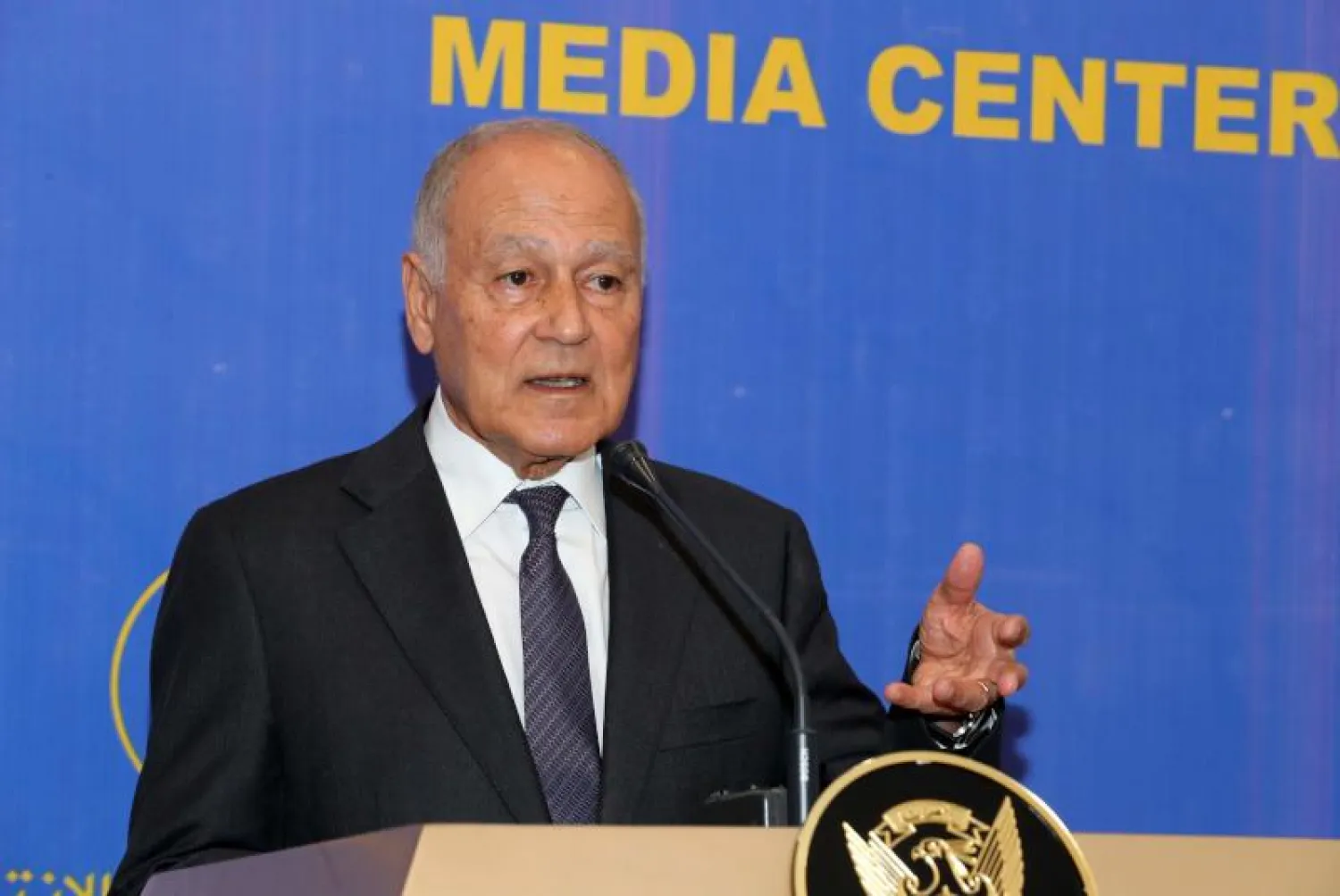 الأمين العام لجامعة الدول العربية أحمد أبو الغيط (أ. ف. ب)