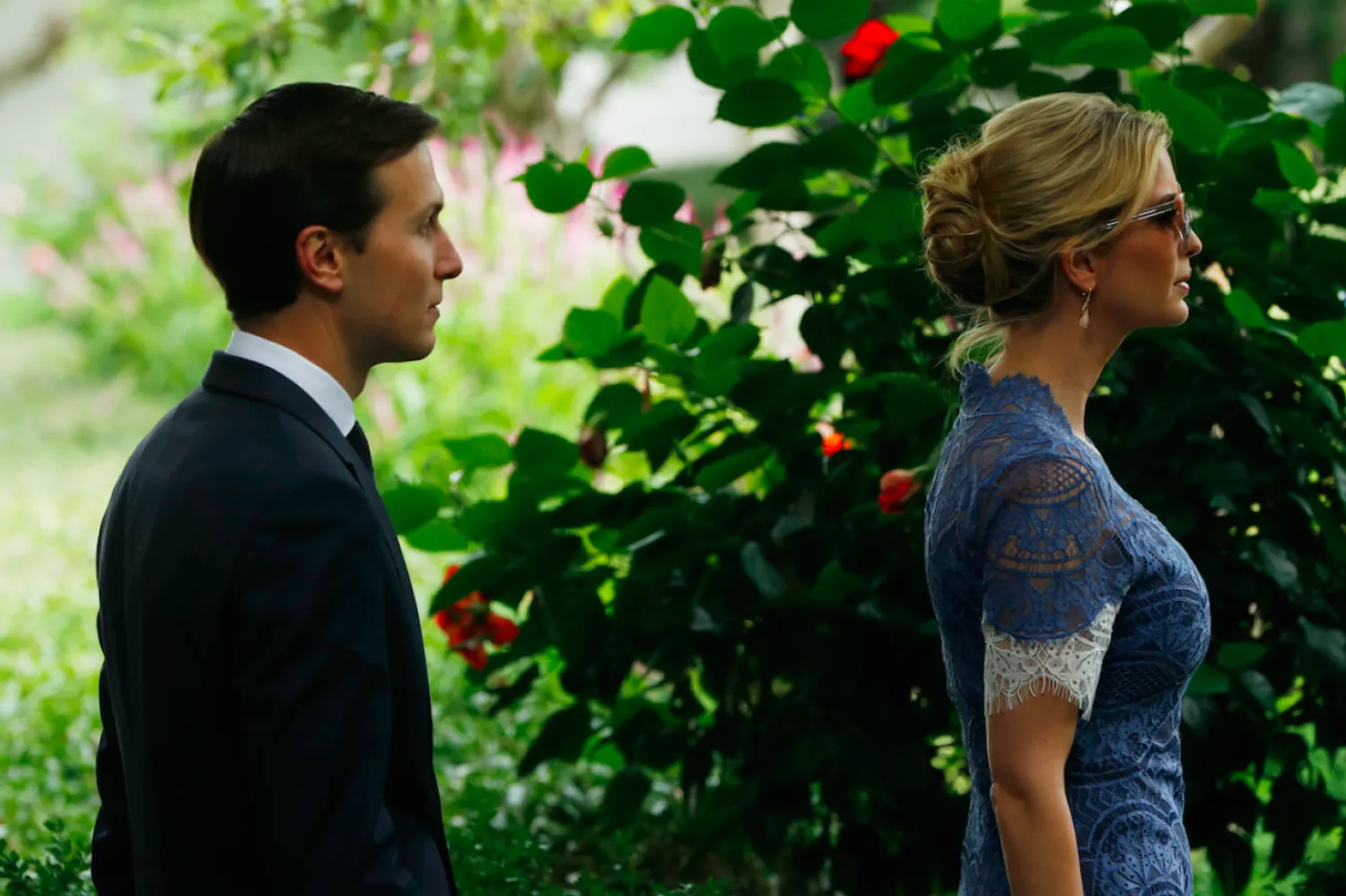 Ivanka Trump ile eşi Jared Kushner (AP)