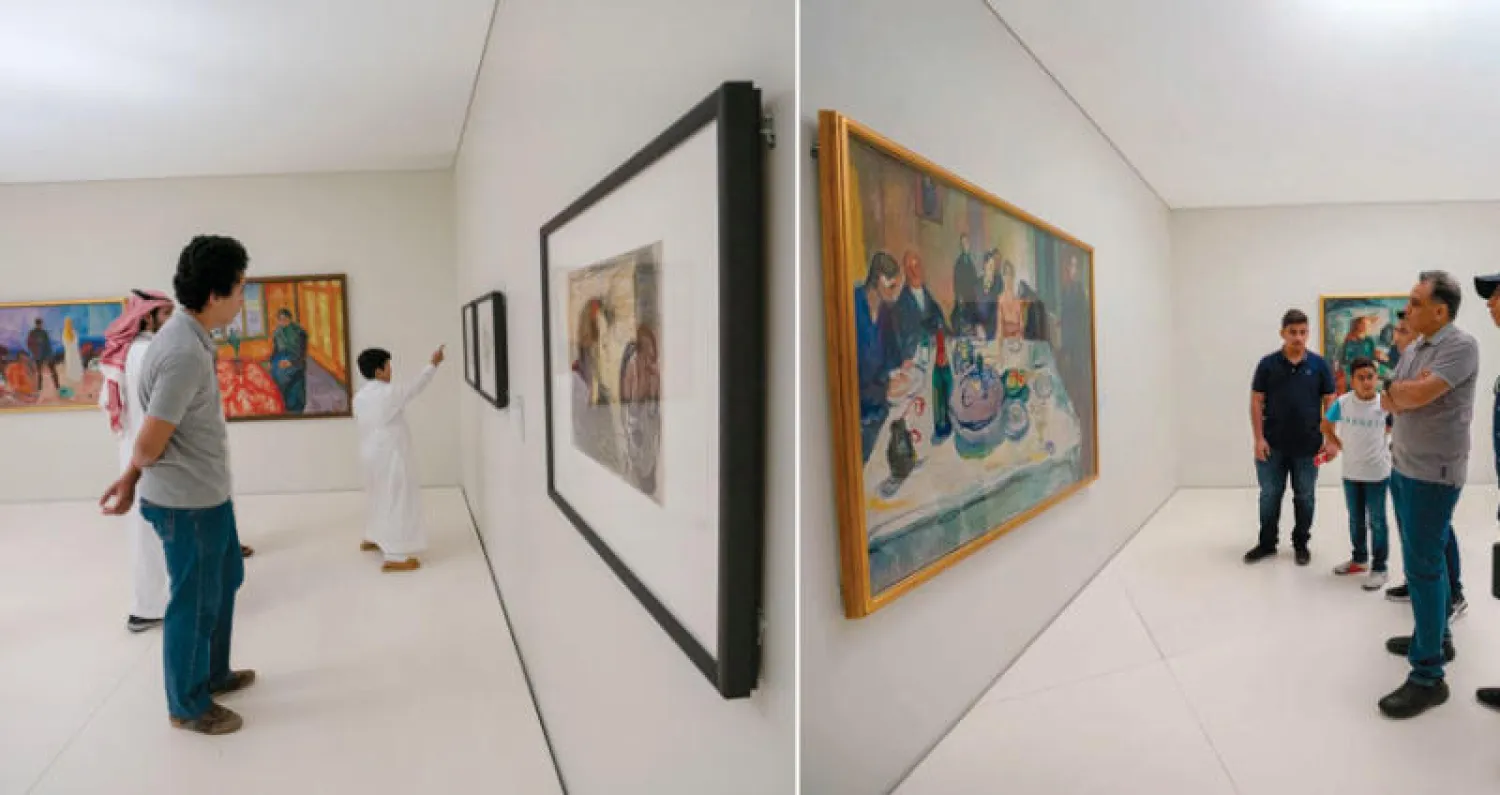 من أعمال إدفارد مونك  -  جانب من المعرض