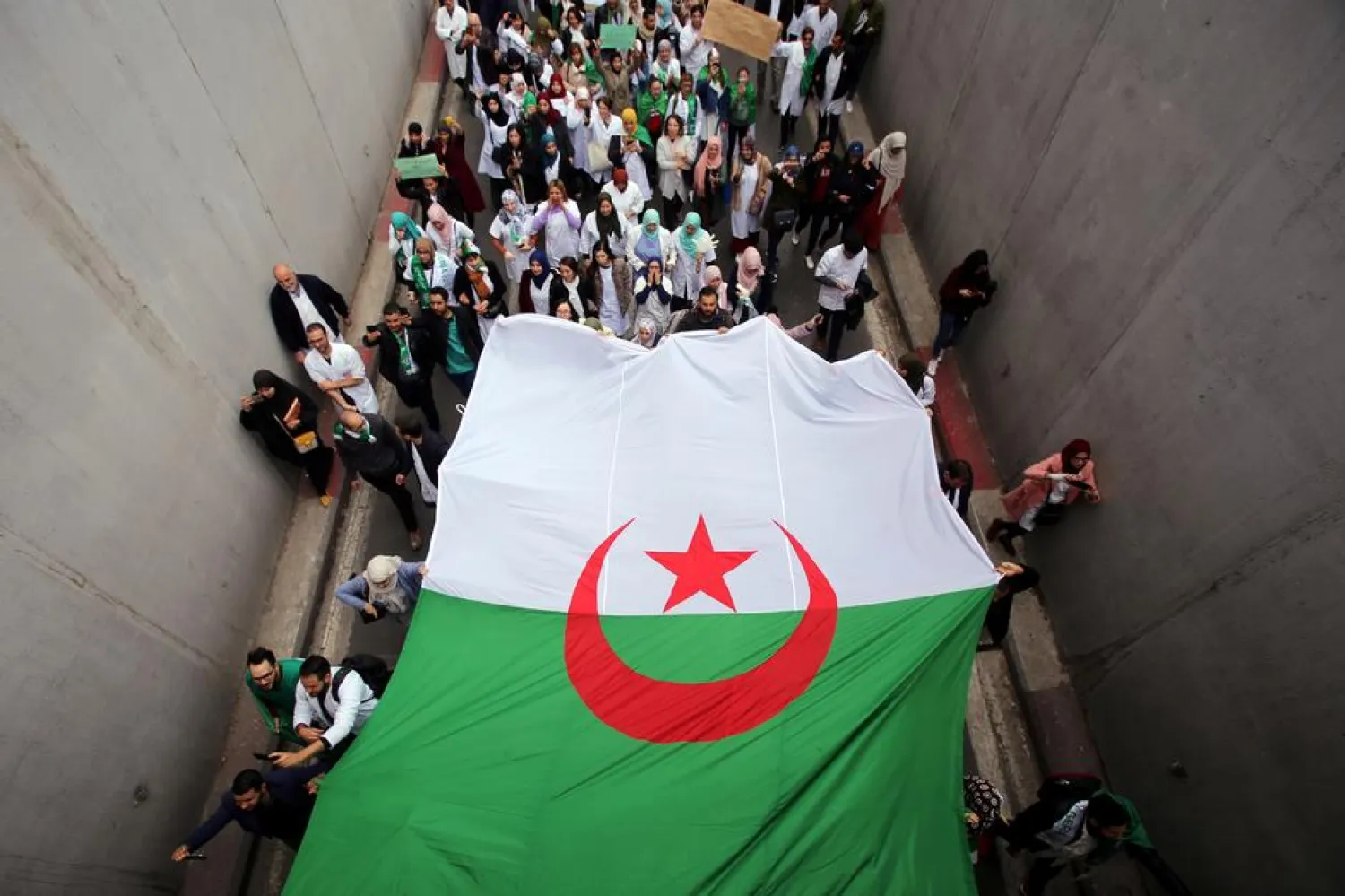 Protesters in Algiers, Algeria. (Reuters file photo)