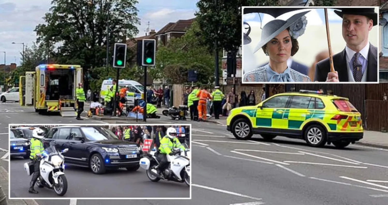 دراجة شرطي مرافق لموكب الأمير ويليام تصدم امرأة مسنة
