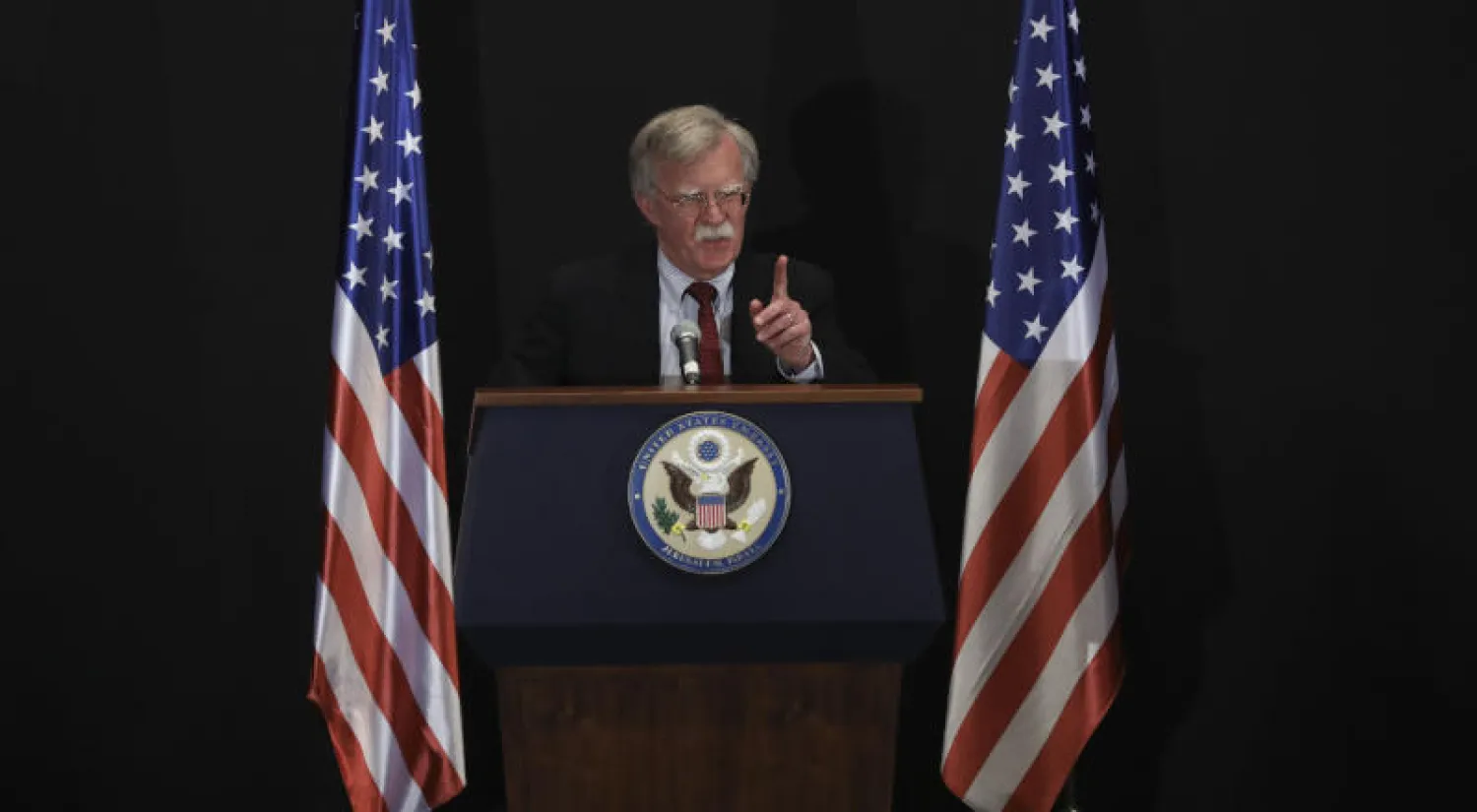 مستشار الأمن القومي الأميركي جون بولتون في القدس (أ.ب)