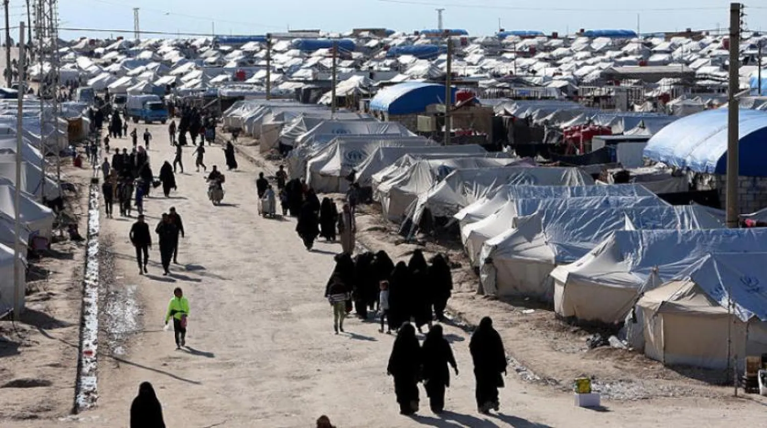 Suriye’de yüzlerce DEAŞ unsurunun gözaltında tutulduğu el-Hol Kampı (Reuters)