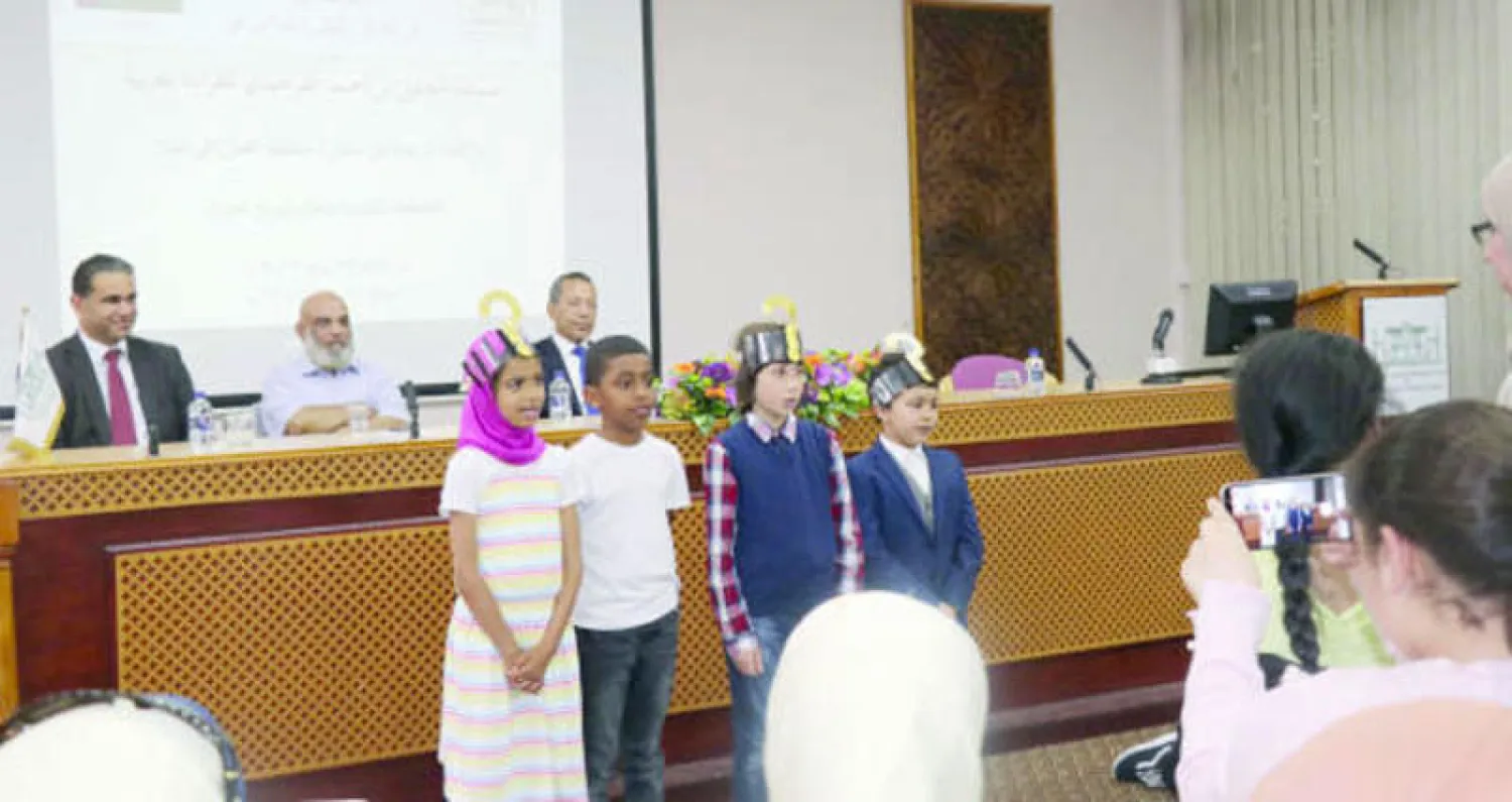 جانب من حفل توزيع الجوائز في لندن يوم الأحد الماضي