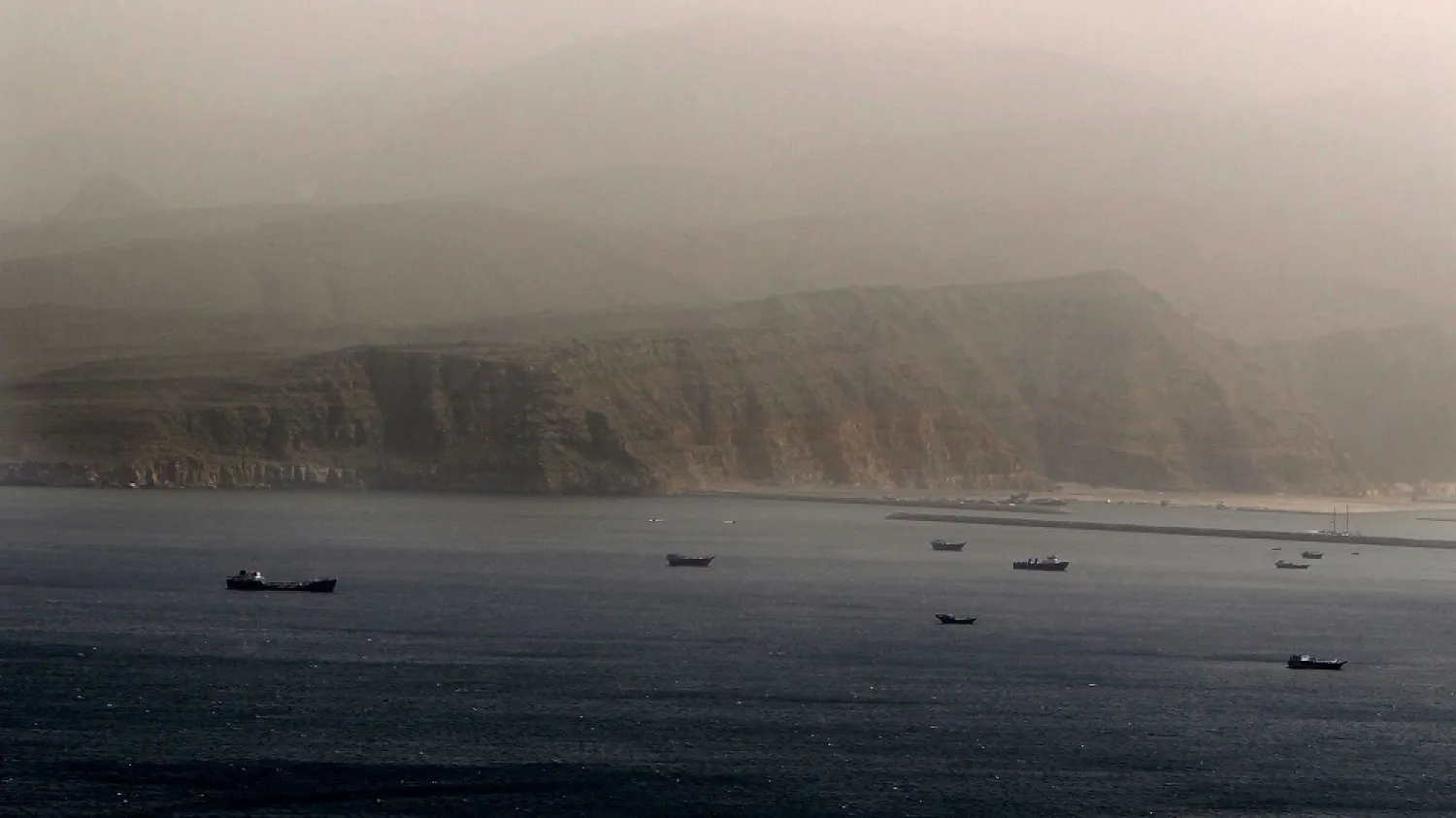Ships in the Strait of Hormuz. (Getty Images)