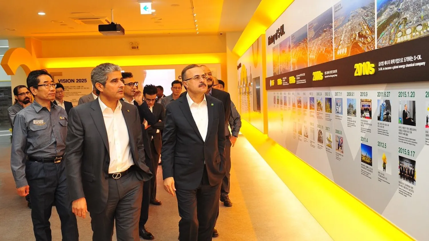 President and CEO of Aramco Amin Nasser at South Korea’s S-Oil (Aramco)