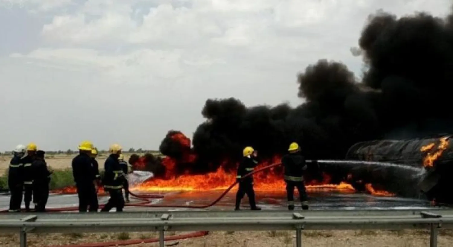 انفجار صهريج وقود (أرشيف)