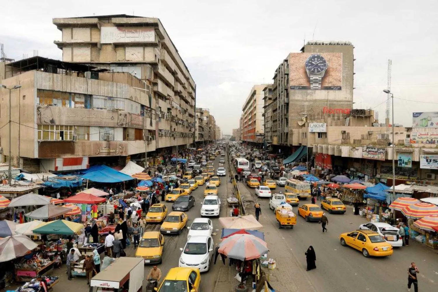 A general view of cars at the Al-Shurja Market in Baghdad, Iraq April 10, 2019. REUTERS/Khalid al-Mousily
