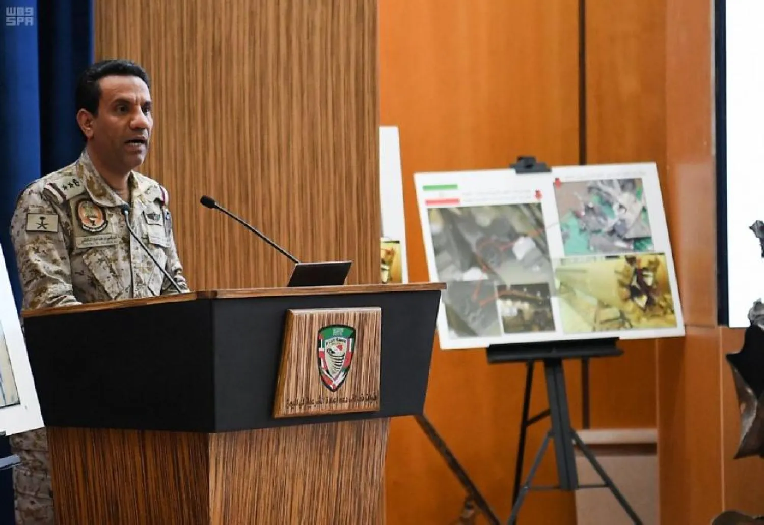 Arab coalition spokesman Colonel Turki al-Maliki. (SPA)