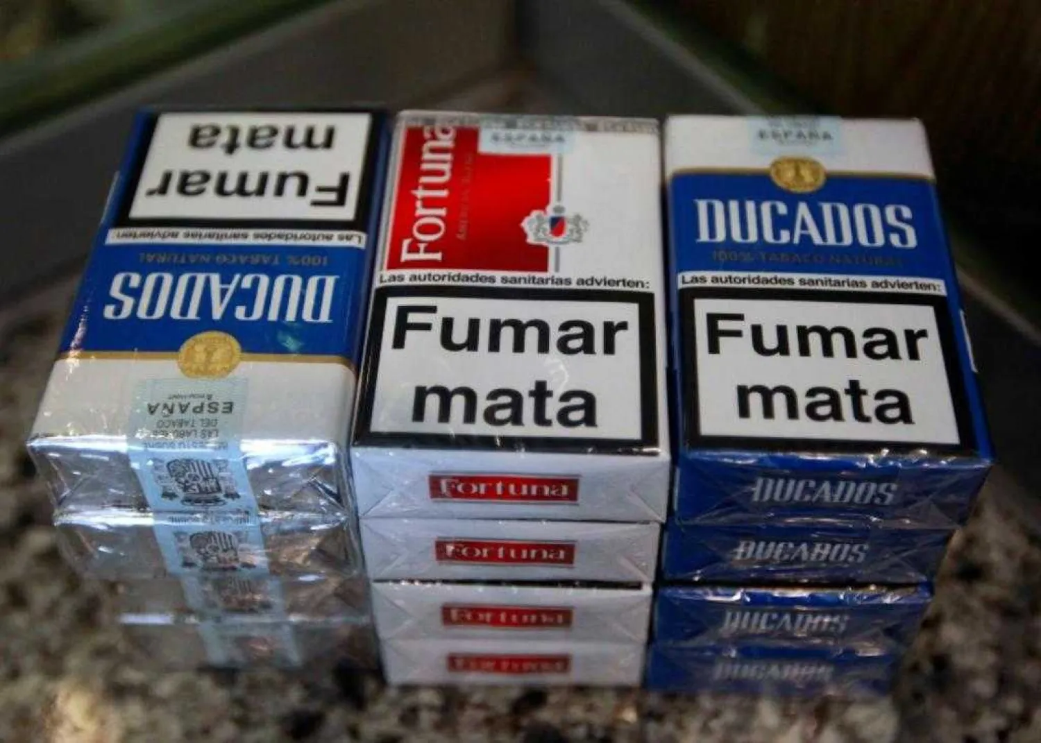 Cigarette packs of Imperial Tobacco are pictured at a tobacco store in Madrid. Photo: Reuters