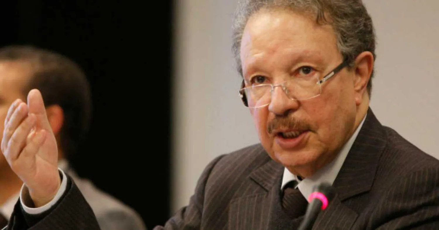 High Planning Commissioner Ahmed Lahlimi Alami speaks during a news conference at the Royal Mansour Hotel in Casablanca, Morocco, Tuesday, Jan. 20, 2015. (AP Photo/Abdeljalil Bounhar) 
