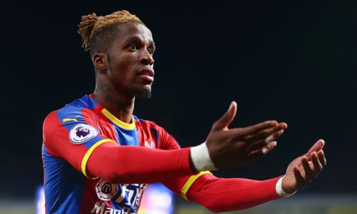  Arsenal’s £40m bid for Wilfred Zaha is said to have incensed Crystal Palace, who value him at more than double that. Photograph: Jordan Mansfield/Getty Images

