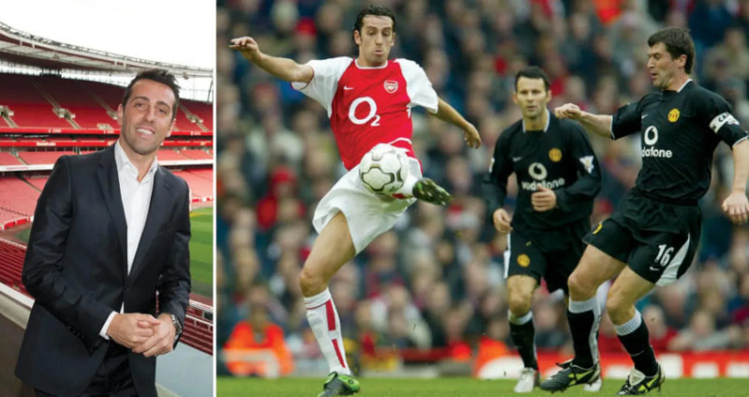 إيدو مع آرسنال في مواجهة مانشستر يونايتد عام 2004  -  إيدو أمام مهمة شاقة في آرسنال