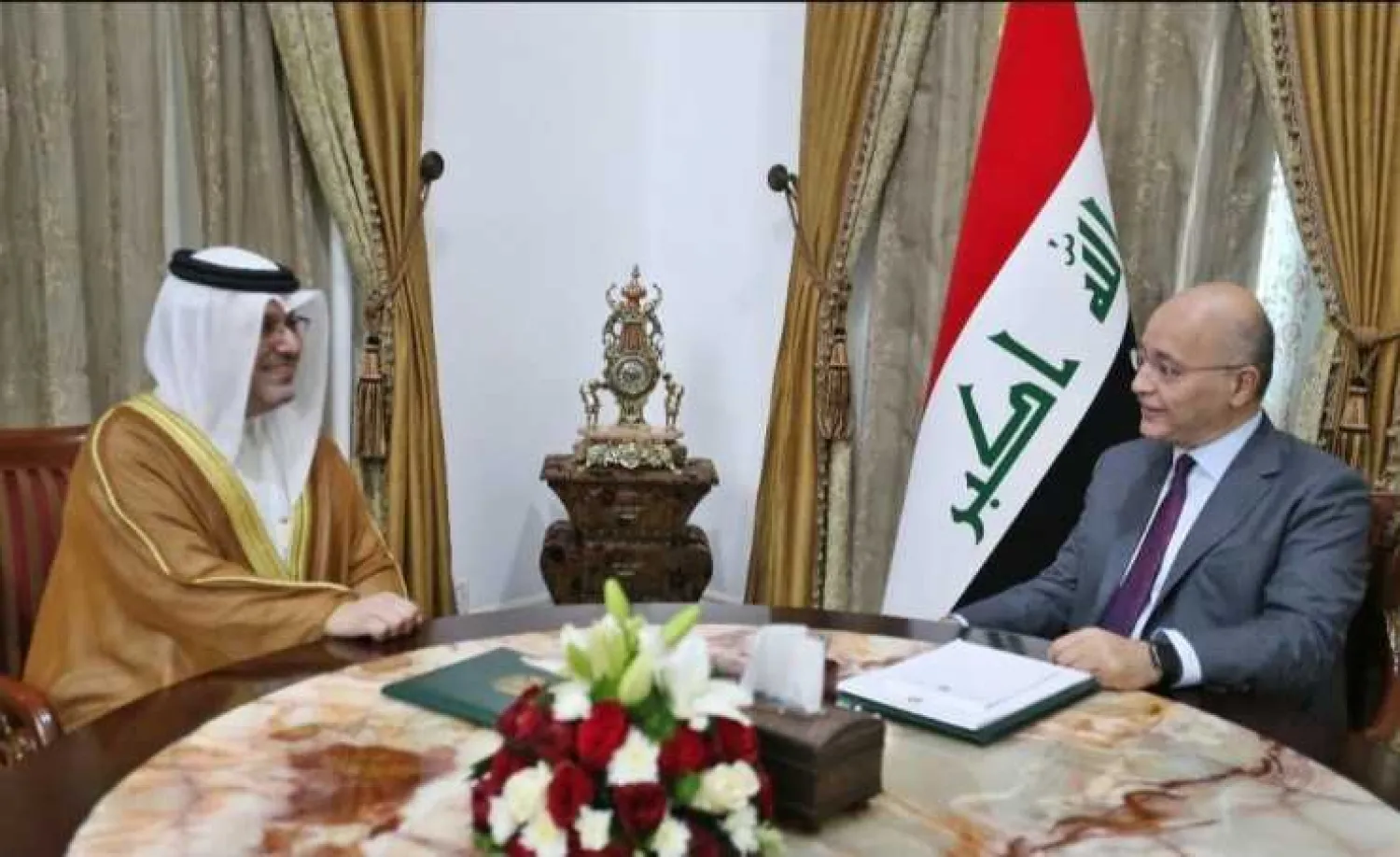 The Iraqi President receives Al Malki. Iraqi President's website