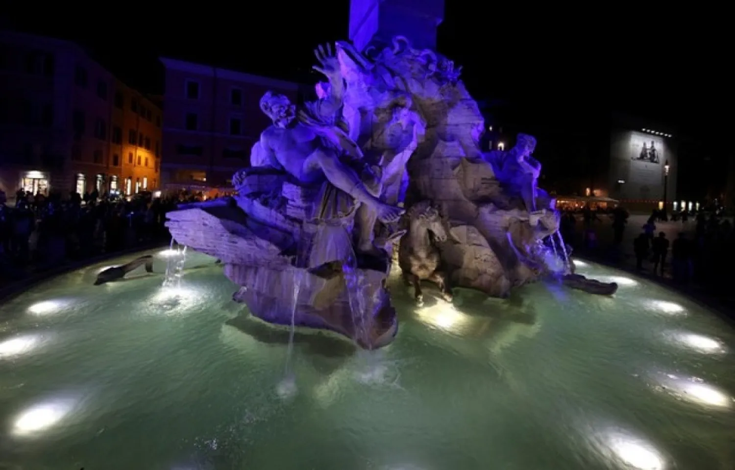 The Four Rivers Fountain. (Reuters)