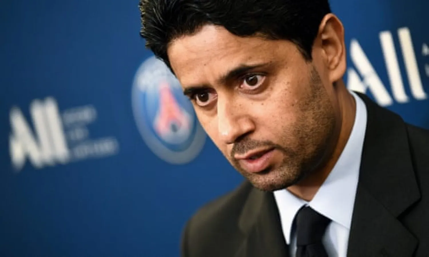  Nasser al-Khelaifi appears to have signed a letter to the chief of staff to the future emir of Qatar asking for a €2m payment to Javier Pastore’s agent. Photograph: Franck Fife/AFP/Getty Images

