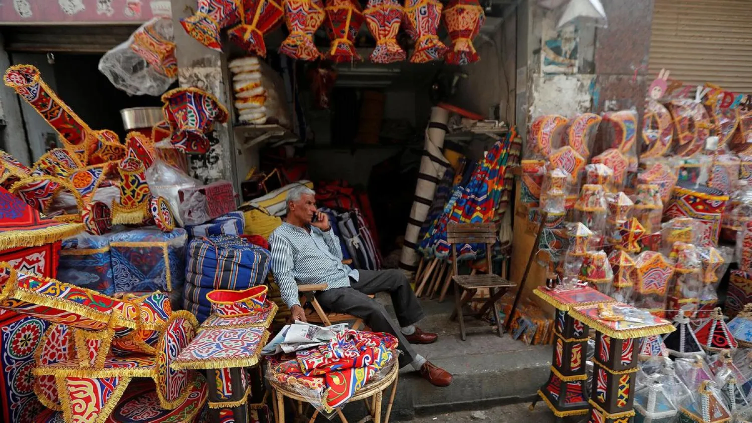 Traditional decorations for sale in Cairo, Egypt. (Reuters)