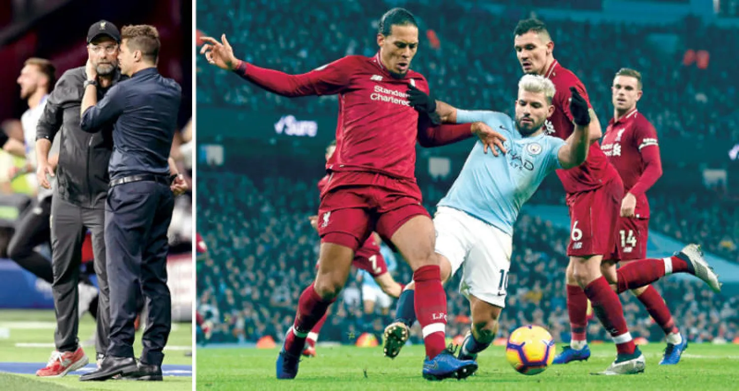 ليفربول أنهى الموسم الماضي بفارق نقطة واحدة عن حامل اللقب مانشستر سيتي (الشرق الأوسط)  -  المنافسة مستمرة بين بوكيتينو وكلوب 
(الشرق الأوسط)