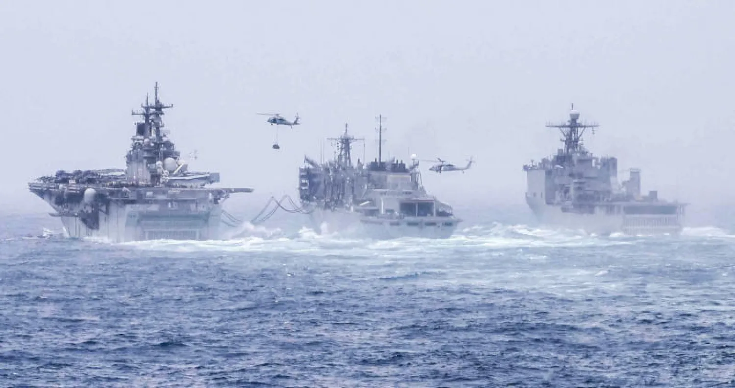 سفن حربية أميركية في بحر العرب (أرشيف - أ.ف.ب)