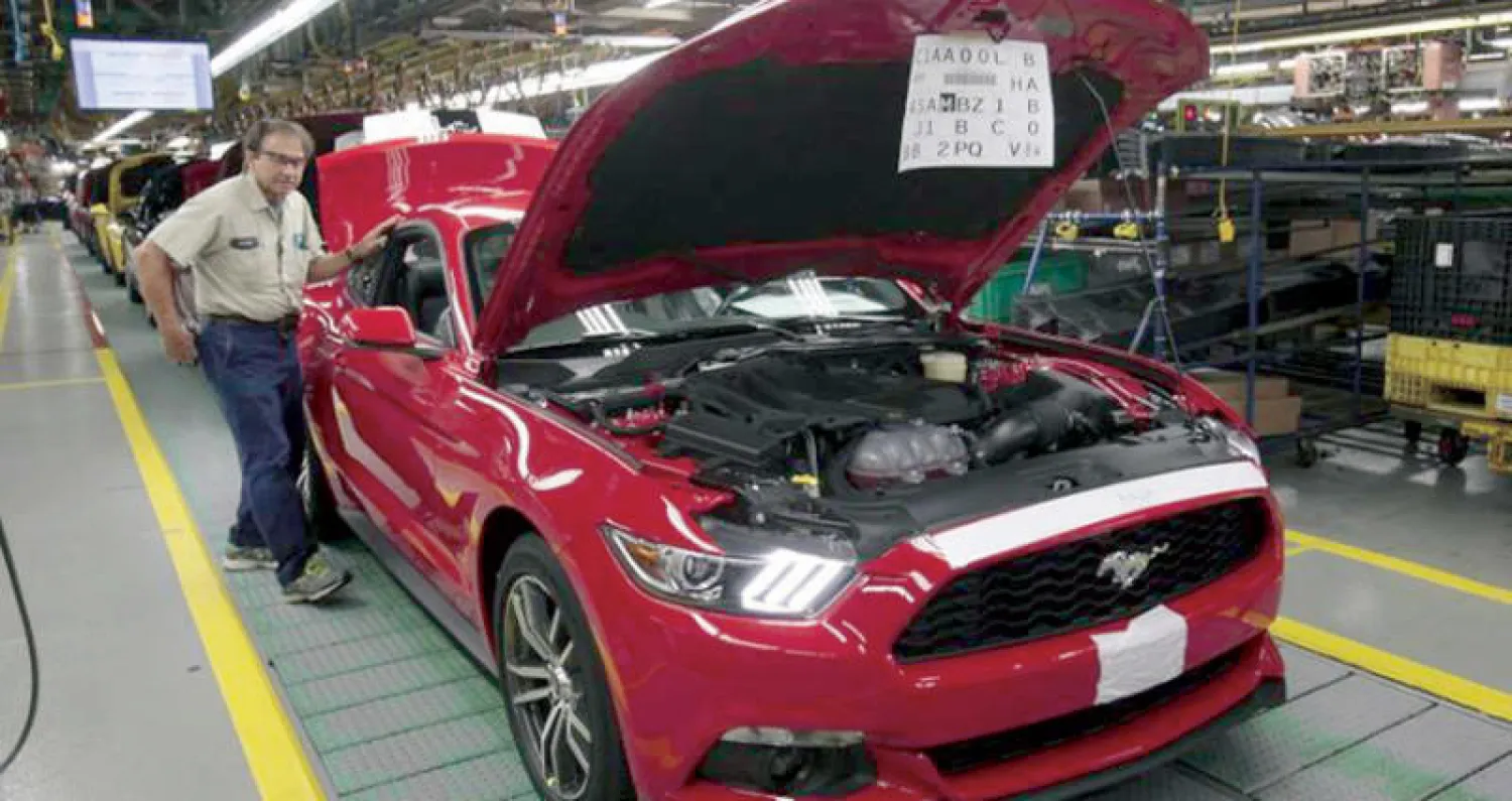 سيارة «فورد موستانج» في ميتشغان (رويترز)