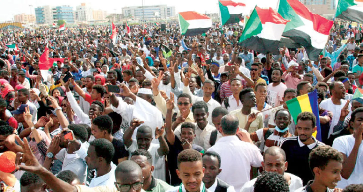 من مظاهرة الأسبوع الماضي في الخرطوم (أ.ف.ب)