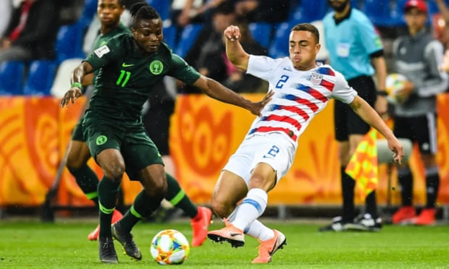  Sergiño Dest helped the US upset France at this year’s Under-20 World Cup. Photograph: VI-Images/VI-Images via Getty Images
