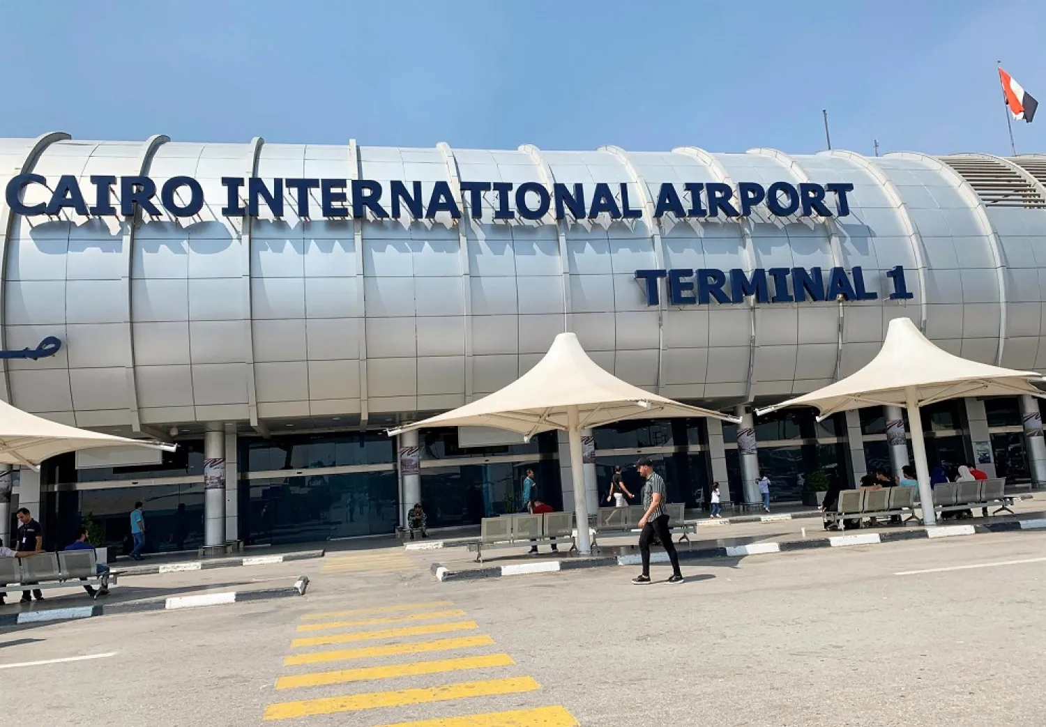 Exterior of Terminal 1 is seen at Cairo International Airport in Cairo, Egypt, July 21, 2019. (Reuters)