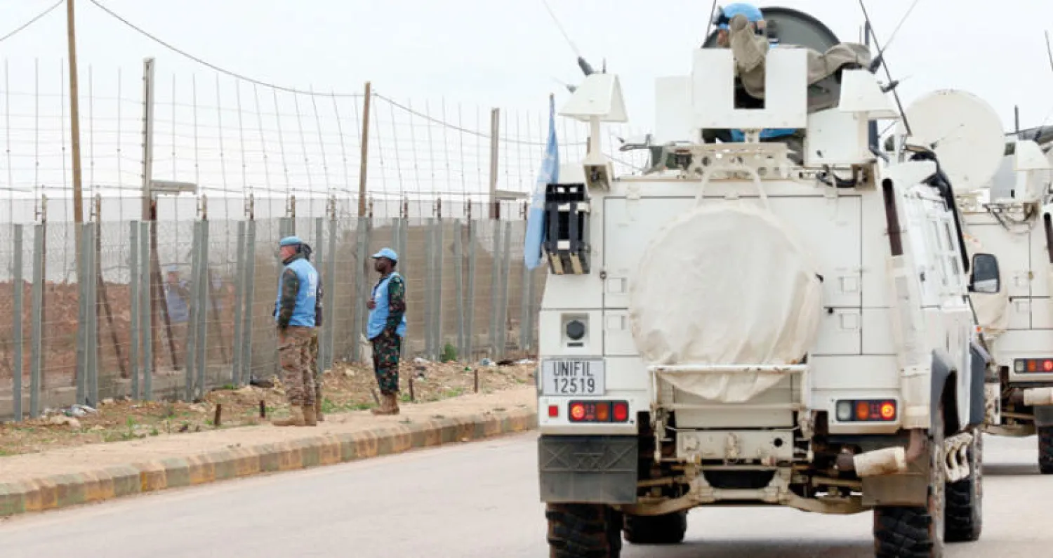دورية لليونيفيل عند الحدود اللبنانية - الإسرائيلية (غيتي)