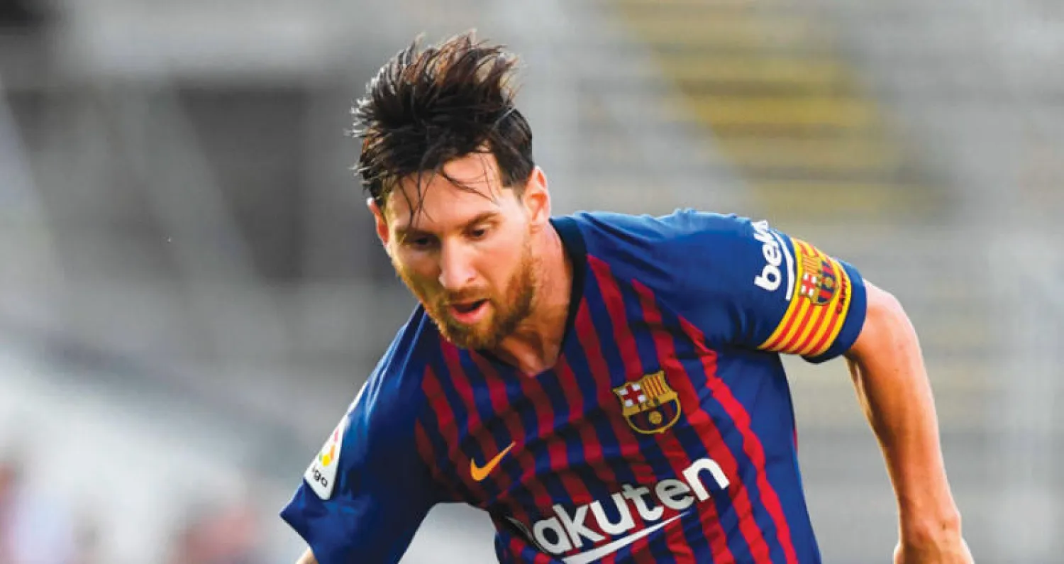 ليونيل ميسي قائد فريق برشلونة (أ.ف.ب)