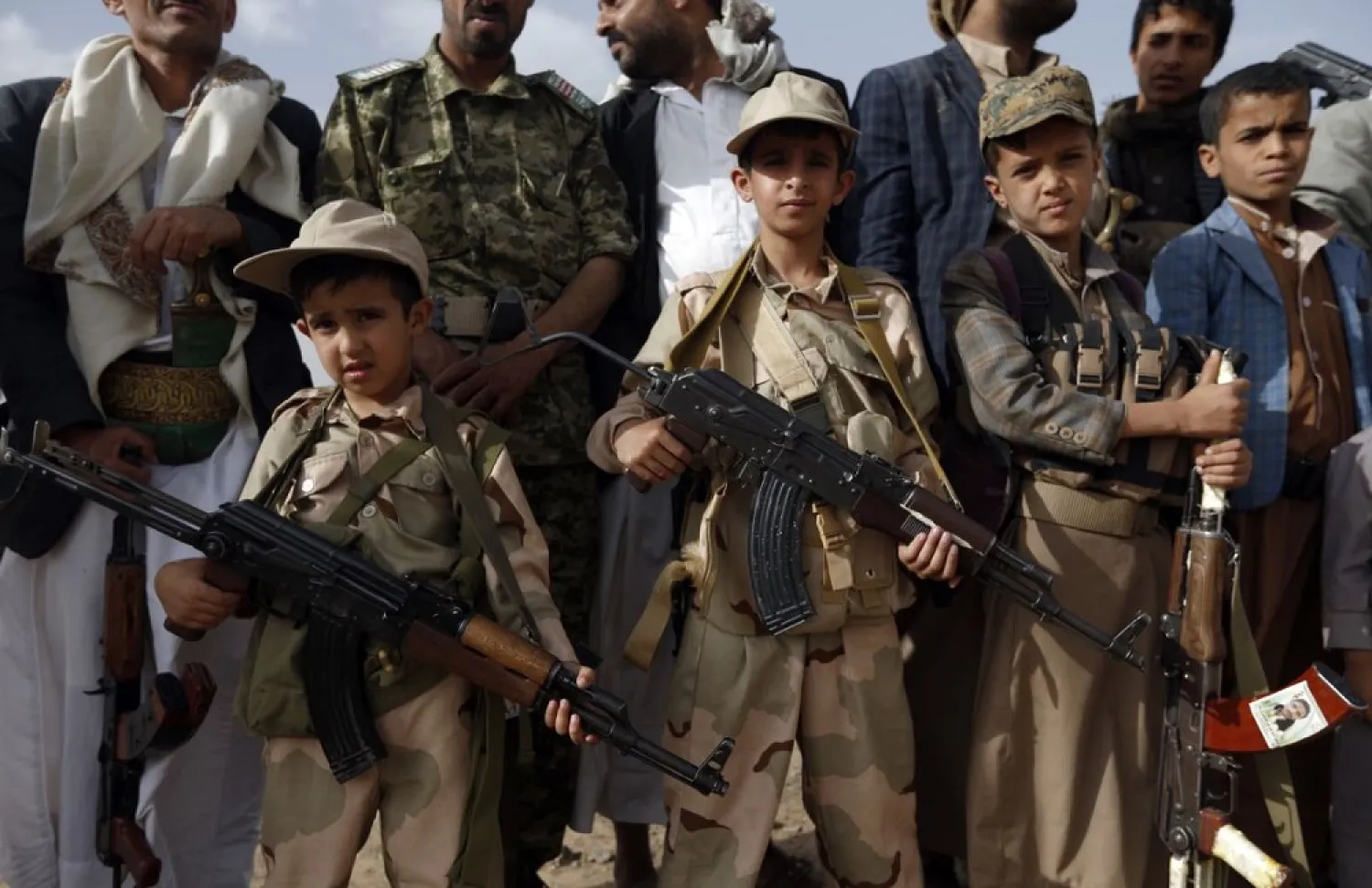Houthis are stepping up their recruitment of children. (AFP)