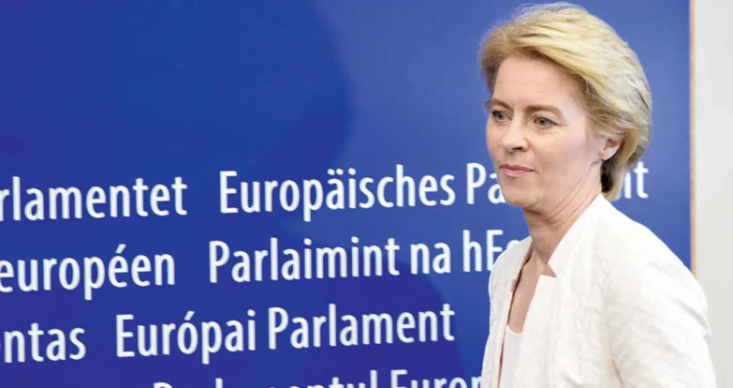 أورسولا فون ديرلاين رئيسة المفوضية الأوروبية الجديدة ستتسلم مهامها في نوفمبر (أ.ف.ب)