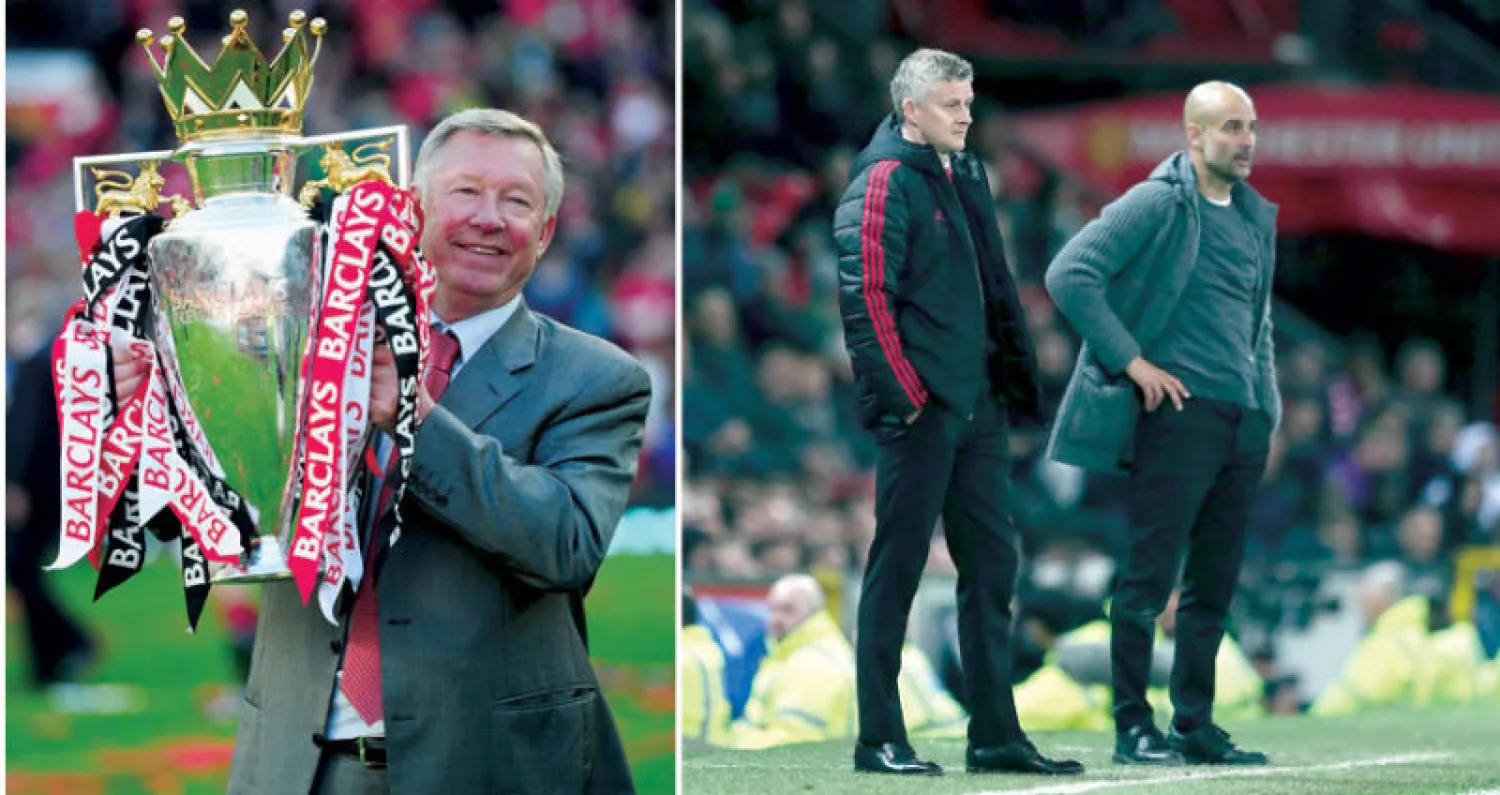 تعيين سولسكاير كان إيماءة بحلم يونايتد بالعودة الى أمجاد الماضي في الوقت الذي علا فيه نجم غوارديولا  -  قضى فيرغسون 5 سنوات قبل أن يتمكن من تحقيق النجاحات