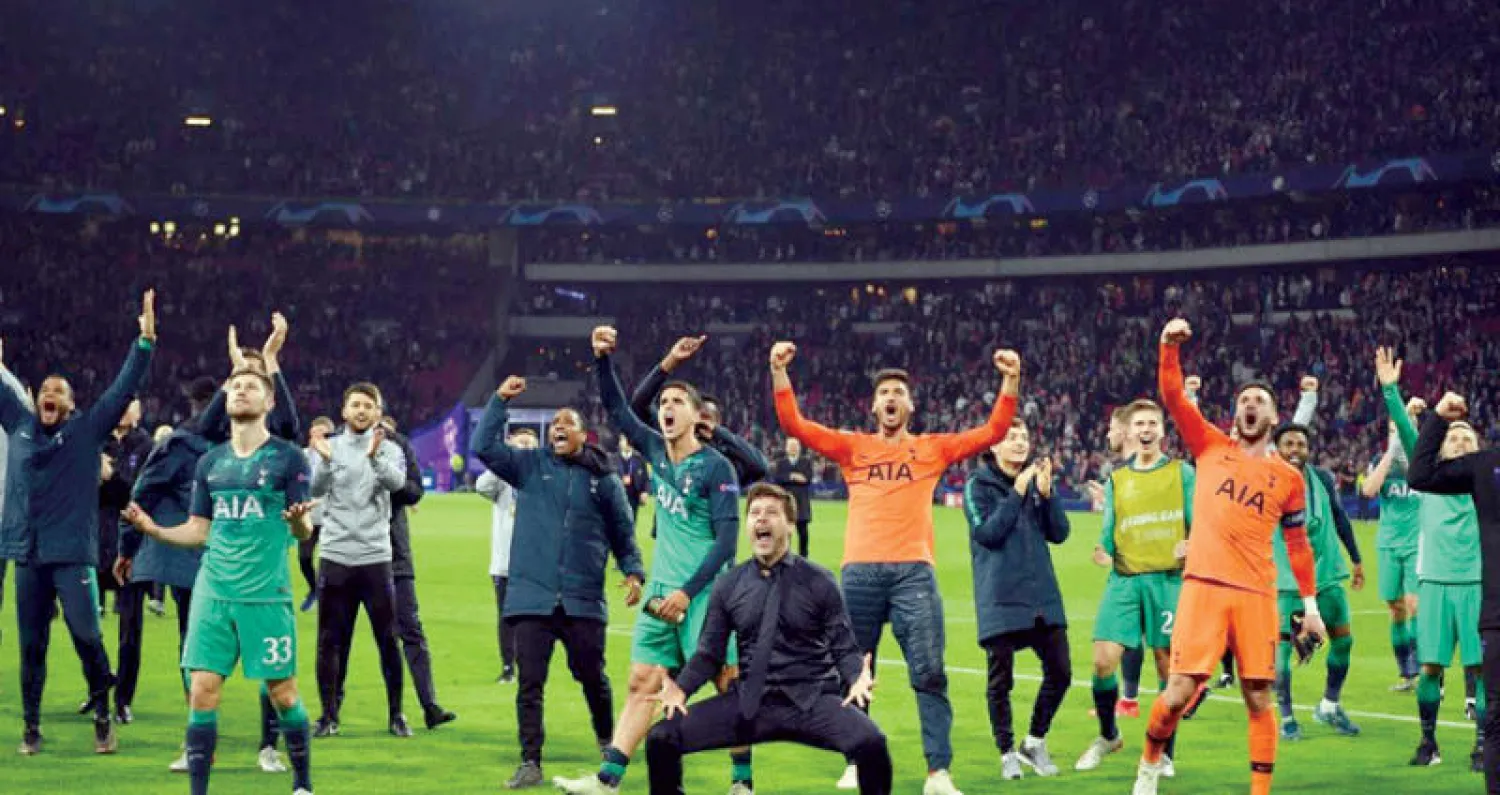 فرحة بوكيتينو وفريقه بالتأهل لنهائي دوري أبطال أوروبا