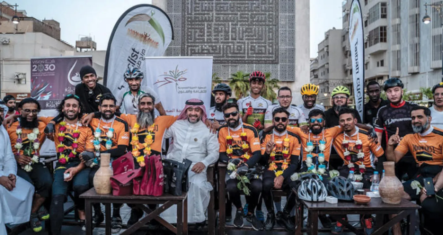 الحجاج بعد وصولهم إلى ضاحية قباء