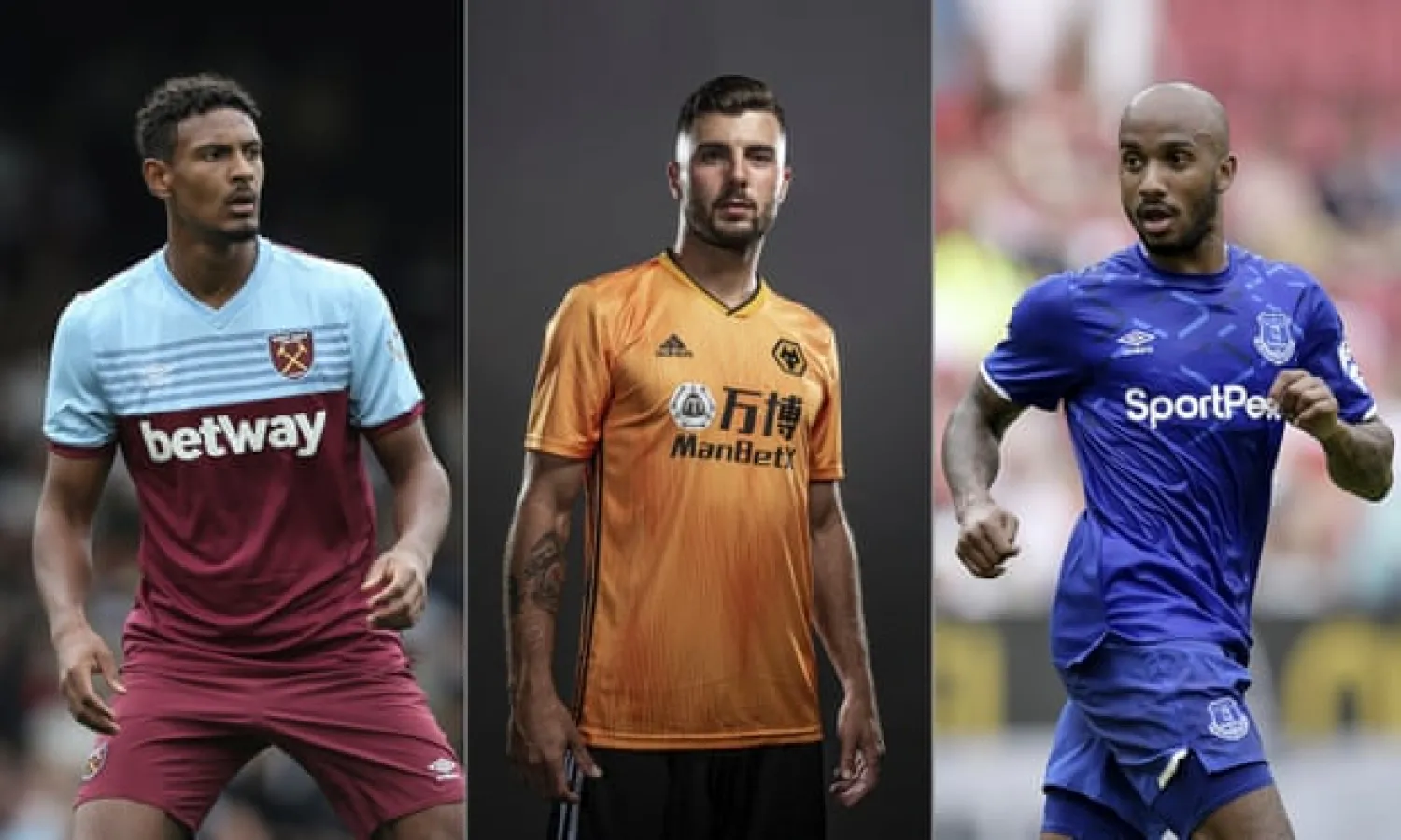  West Ham’s Sébastien Haller, Patrick Cutrone joining Wolves and Fabian Delph signing for Everton represent positive moves from the chasing pack. Photograph: Getty Images
