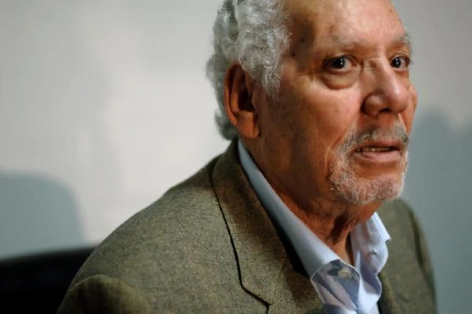 A file photo taken on January 9, 2016 shows former Algerian defense minister Khaled Nezzar speaking during a press conference in Algiers.(Photo by Ryad KRAMDI / AFP)