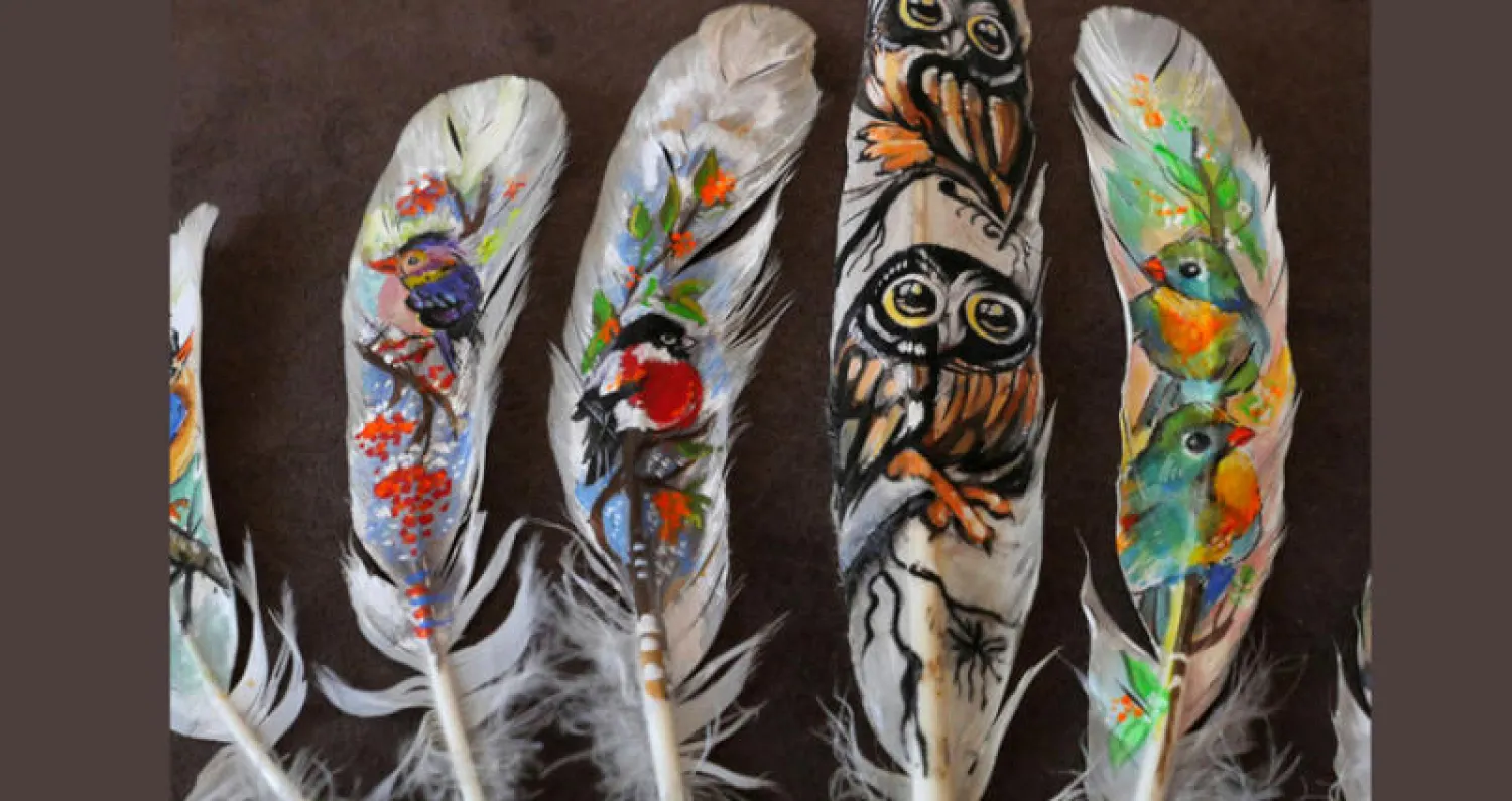 لوحات من الريش للفنانة جاليا ستويانوفا