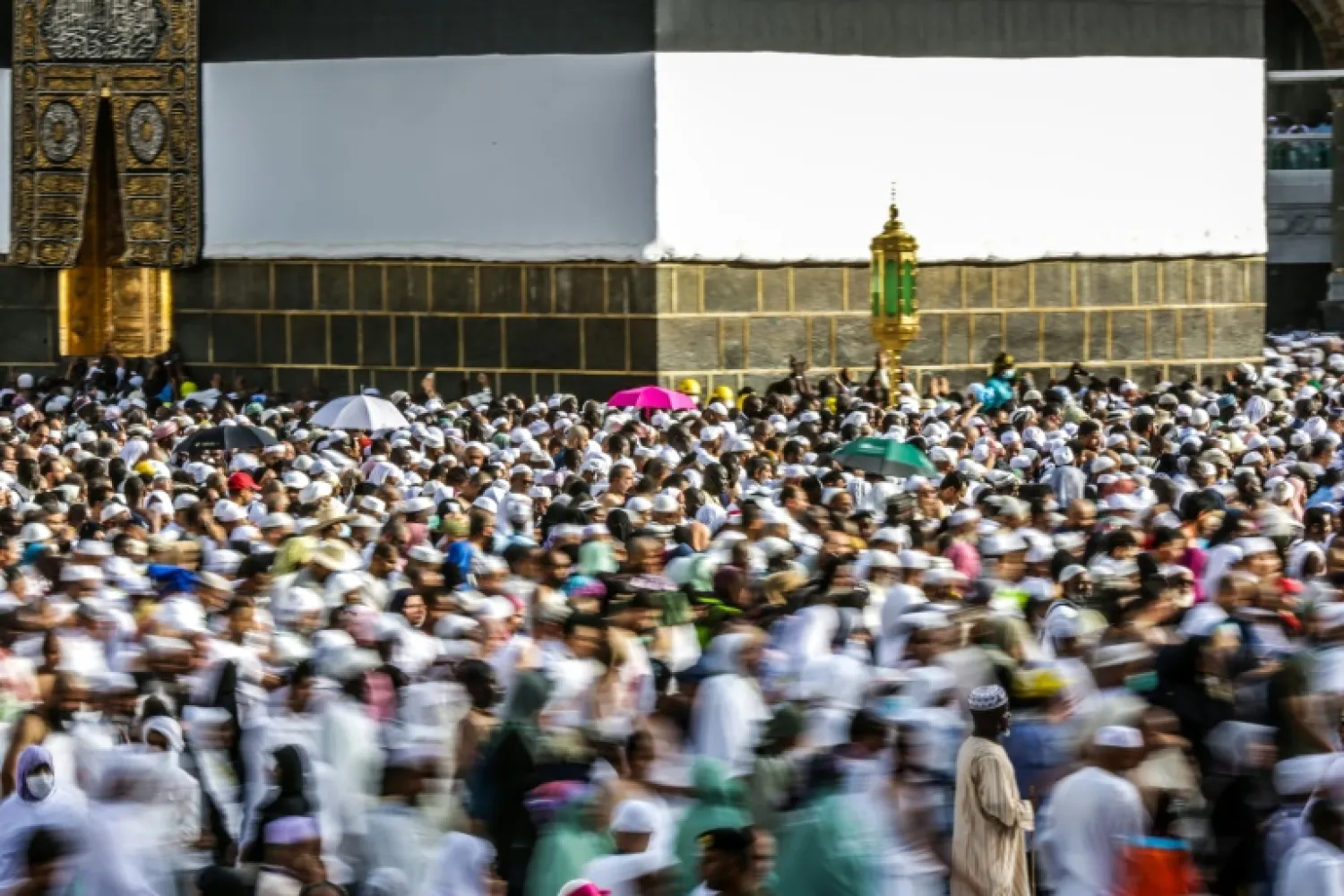 Muslims around the world pray towards the Kaaba, which is located in the Grand Mosque | AFP