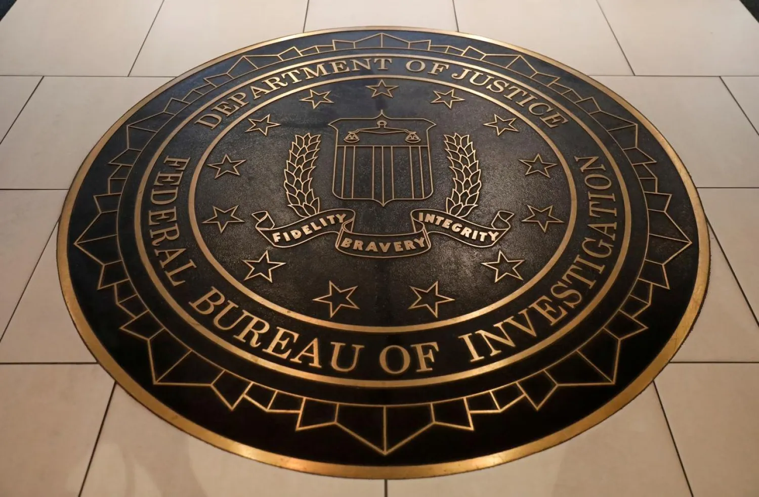 The Federal Bureau of Investigation seal is seen at FBI headquarters in Washington, US June 14, 2018. (Reuters)